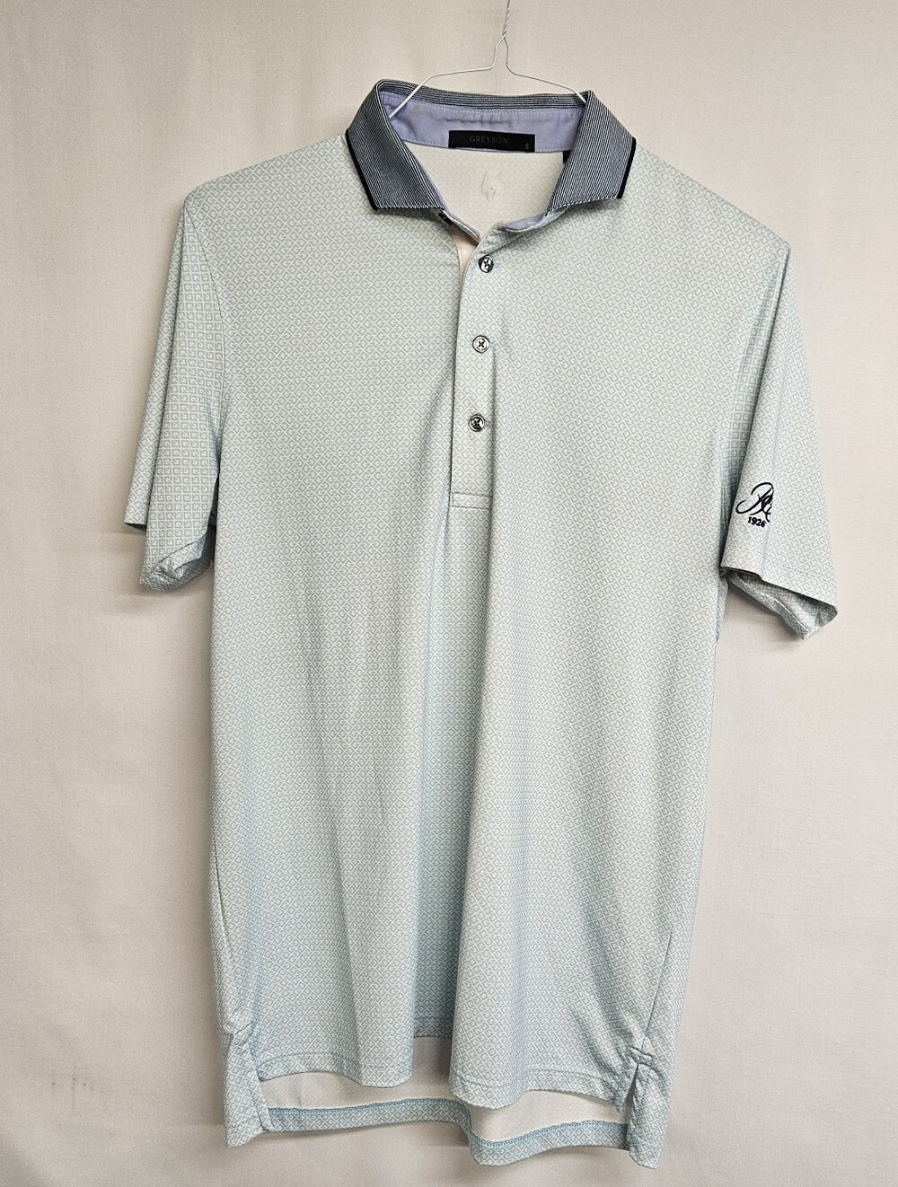 Greyson Polkadot Golf Polo Shirt Men’s Size Small Performance Stretch Preakness